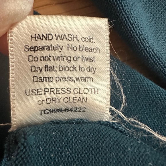 Pendleton Sweater Set Cardigan and Long Sleeve Sweater Teal Gray Womens Size M/L - Picture 14 of 16